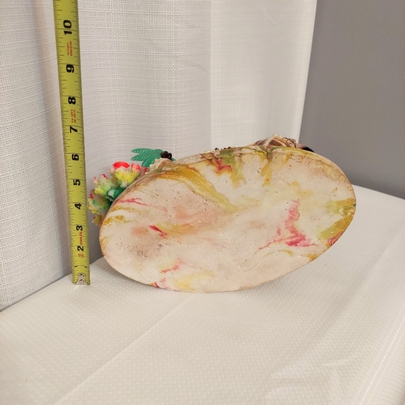 Conch TV  Accent Light Sea Shells Coral Palm Flamingo Rewired Battery 1960 - Picture 7 of 13